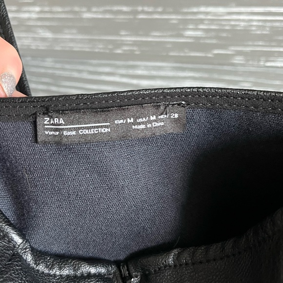 Zara Leather Crop Top NWOT - Picture 4 of 6